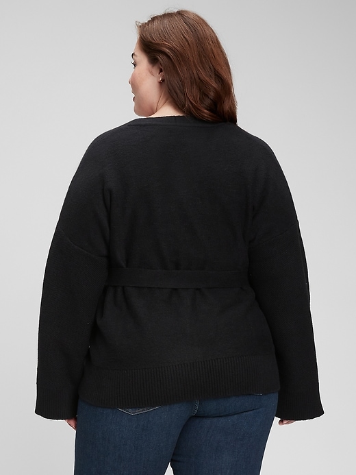 Image number 2 showing, Supersoft Wrap-Front Cardigan