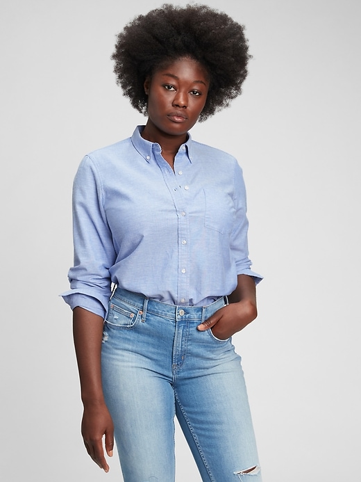 Gap womens oxford shirt deals