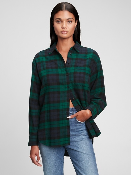 Image number 4 showing, Oversized Flannel Shirt