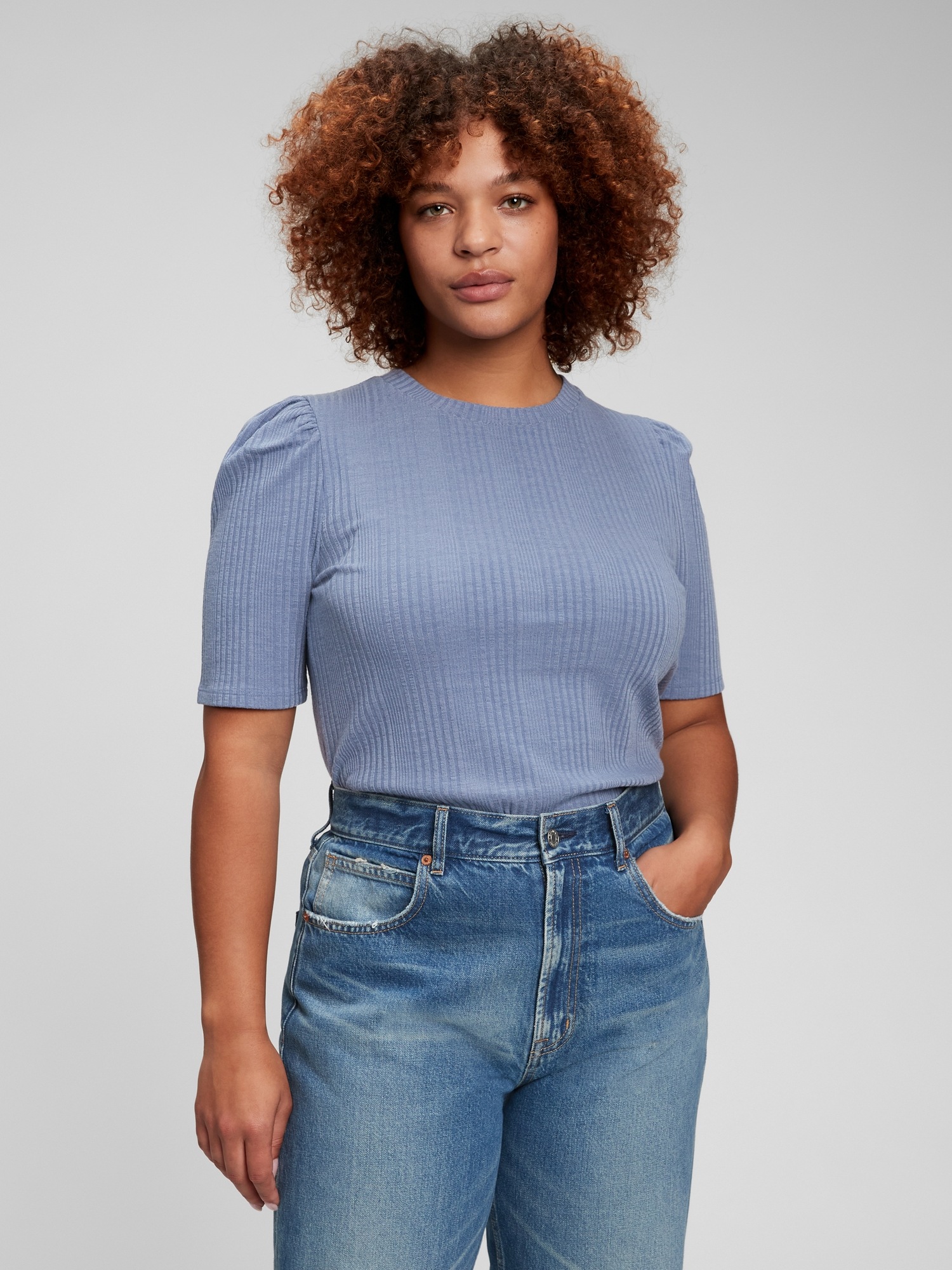 gap puff sleeve sweatshirt