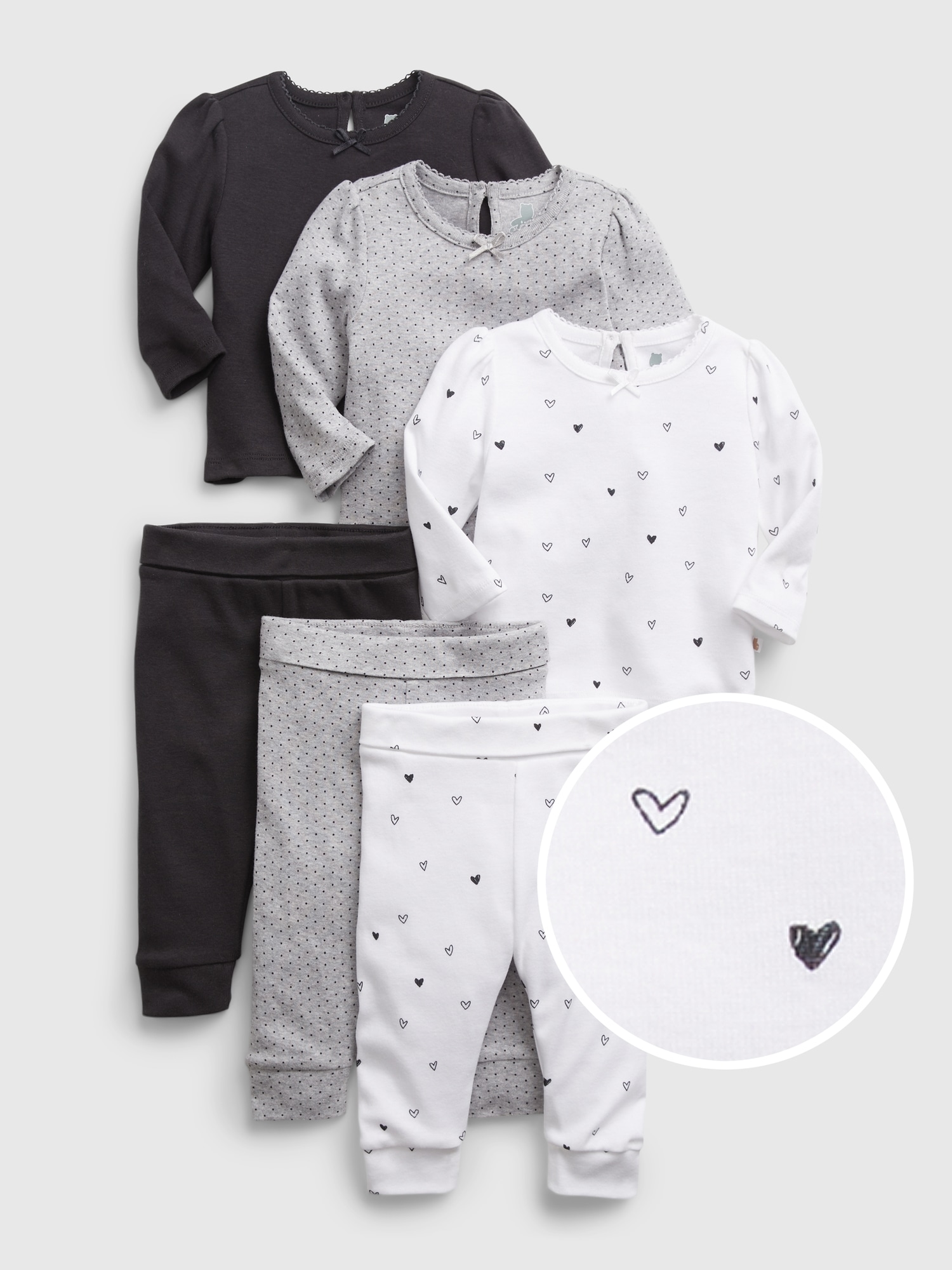 Baby 100 Organic Cotton Outfit Set (6Pack) Gap