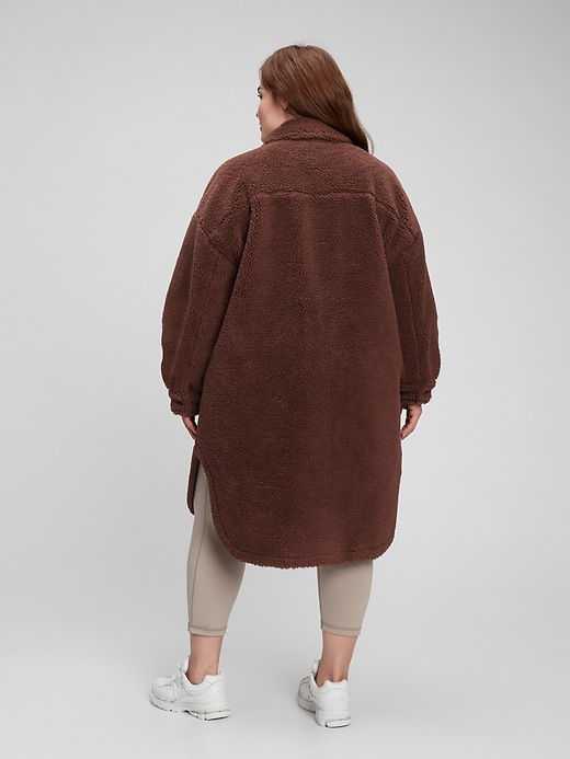 Image number 7 showing, Oversized Sherpa Shirt Jacket