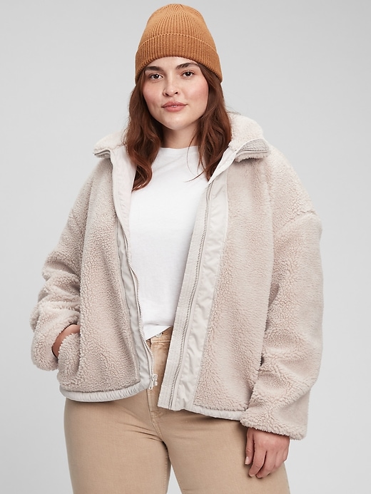 Relaxed Sherpa Jacket Gap