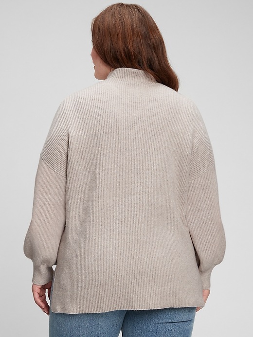 Image number 7 showing, Oversized Funnel-Neck Sweater