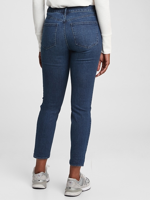 2 of 8 showing, with the color rinsed of product Mid Rise Vintage Slim Jeans