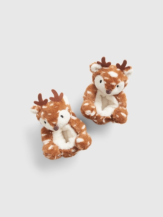 View large product image 1 of 1. Toddler Reindeer Slippers