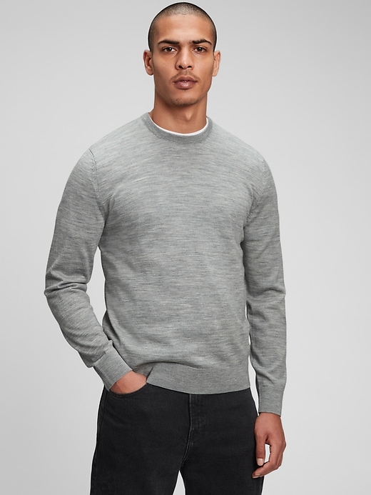 View large product image 1 of 1. Merino Crewneck Sweater