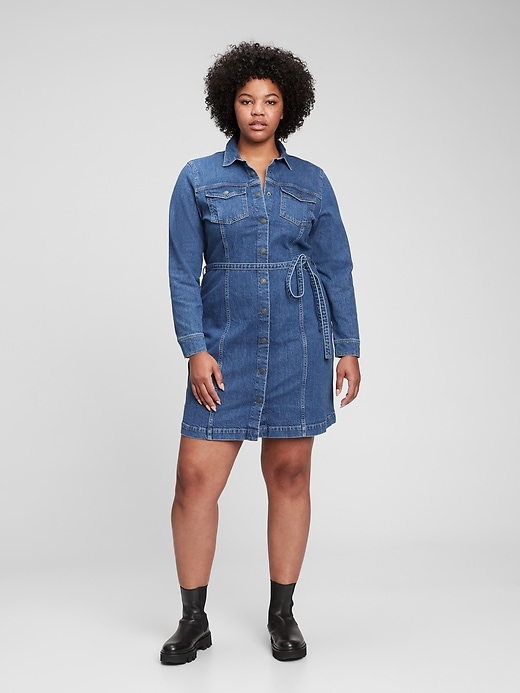 Tailored Denim Dress Gap
