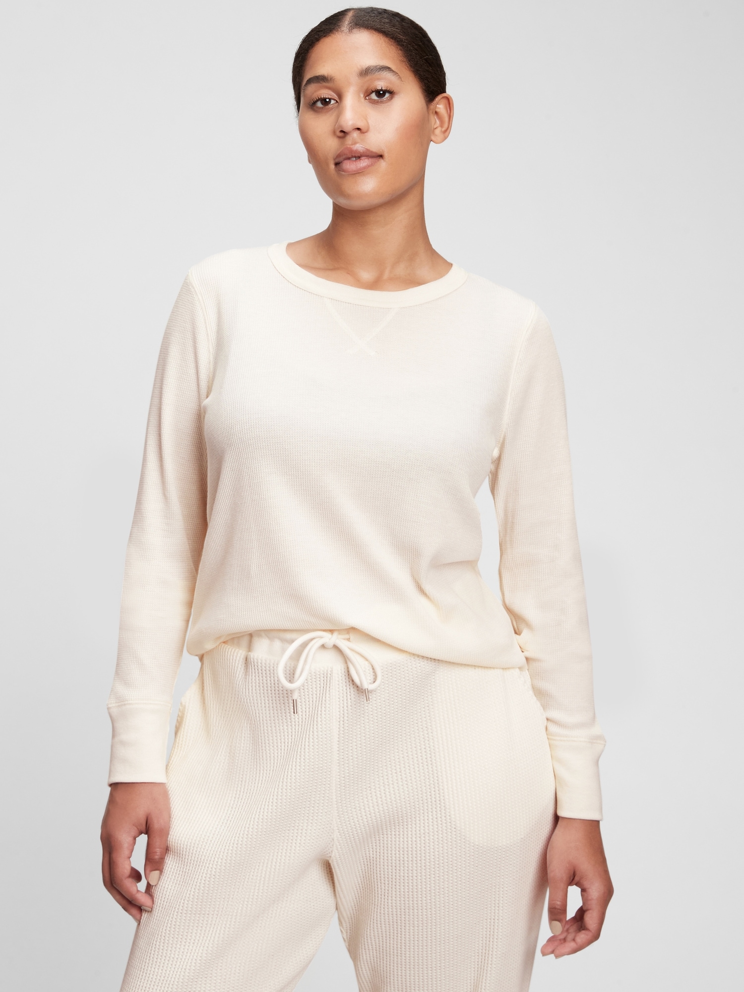 Relaxed WaffleKnit TShirt Gap