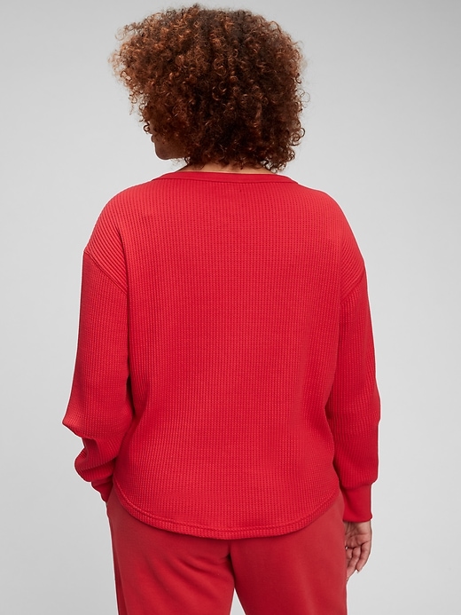 Image number 2 showing, Slouchy Waffle-Knit T-Shirt