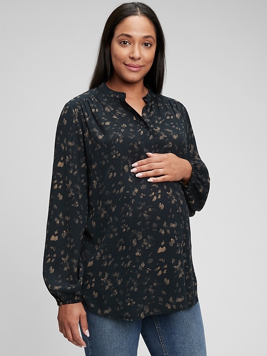 View large product image 1 of 1. Maternity Splitneck Top