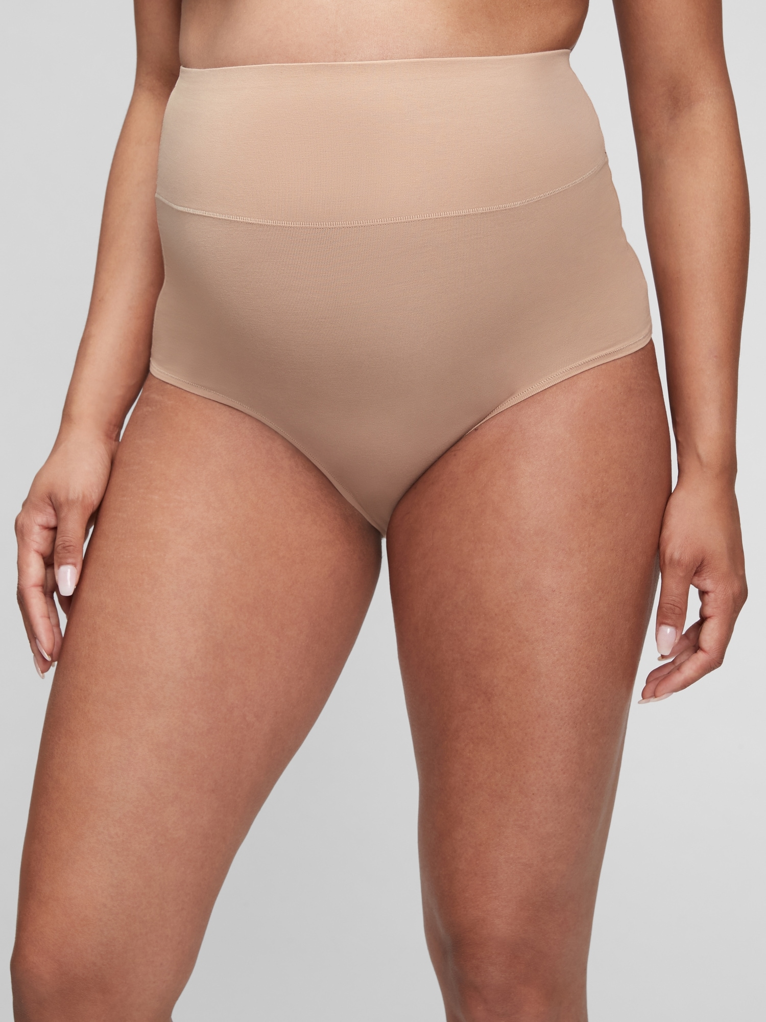 Gap Maternity Extra Support Post-baby Briefs In Cafe Au Lait