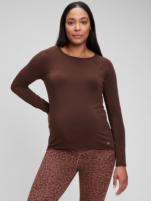 Image number 1 showing, Maternity Breathe Long Sleeve T-Shirt