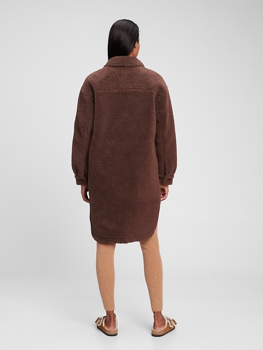 Image number 5 showing, Oversized Sherpa Shirt Jacket