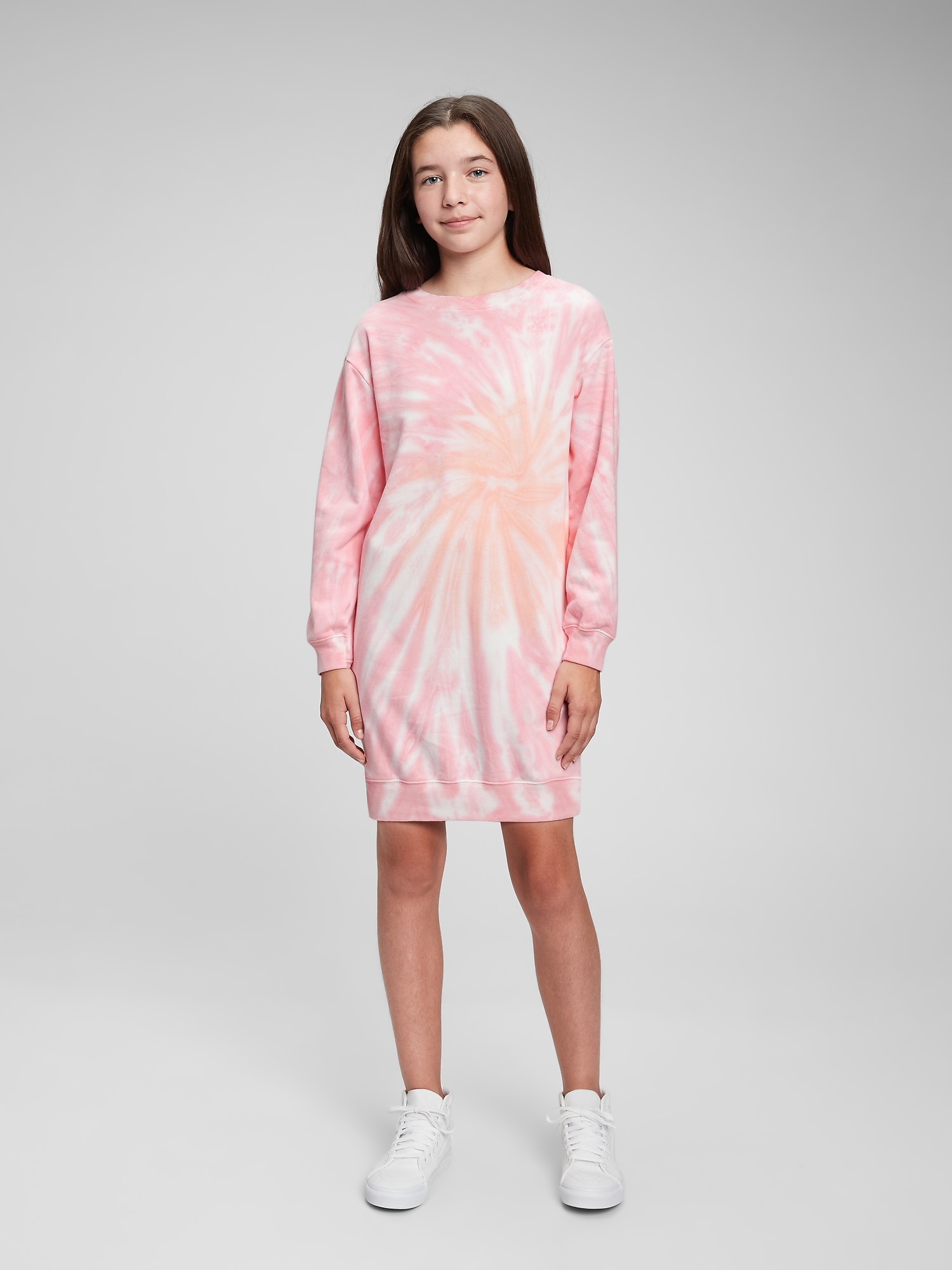 Kids TieDye Crewneck Sweatshirt Dress Gap