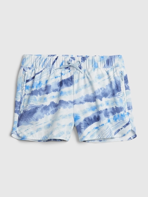 Image number 1 showing, GapFit Kids Recycled Tie-Dye Running Shorts