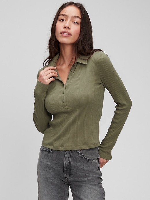 Henley Polo Shirt Gap