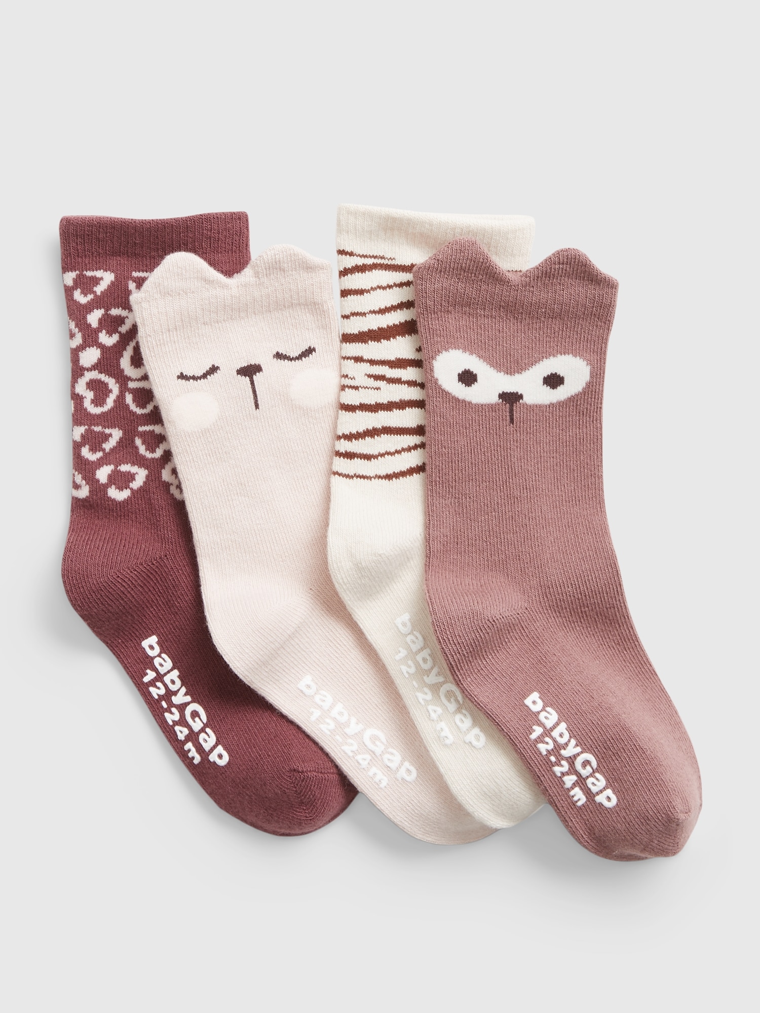 Toddler Printed Crew Socks (4Pack) Gap