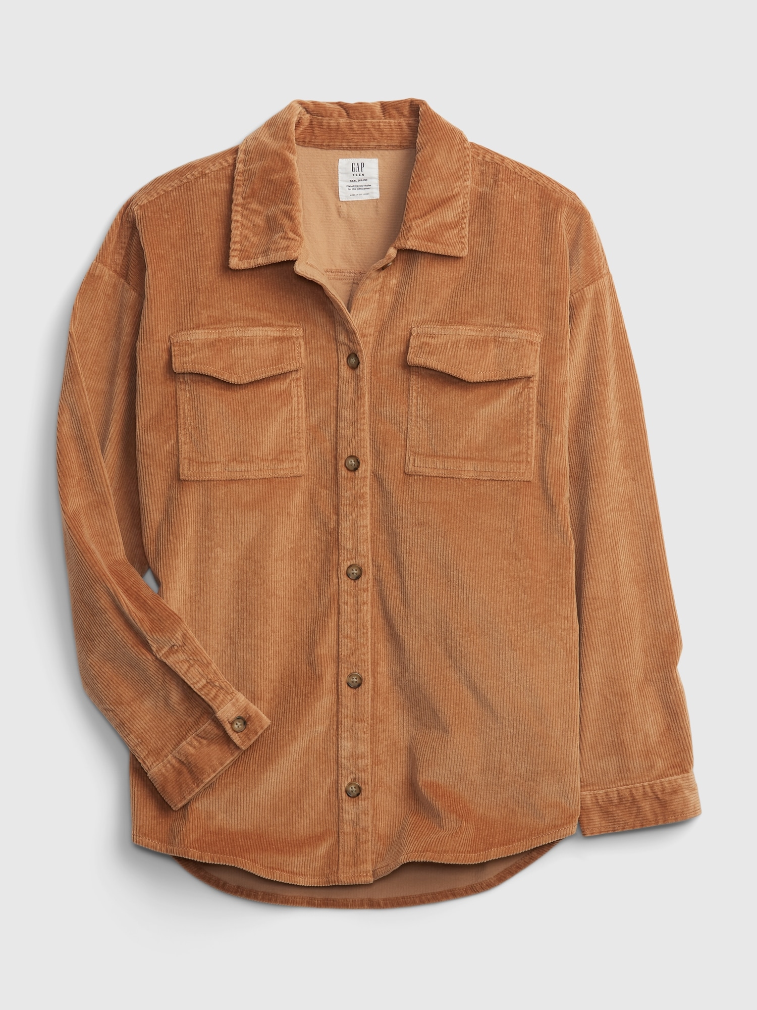 Teen Oversized Corduroy Shirt