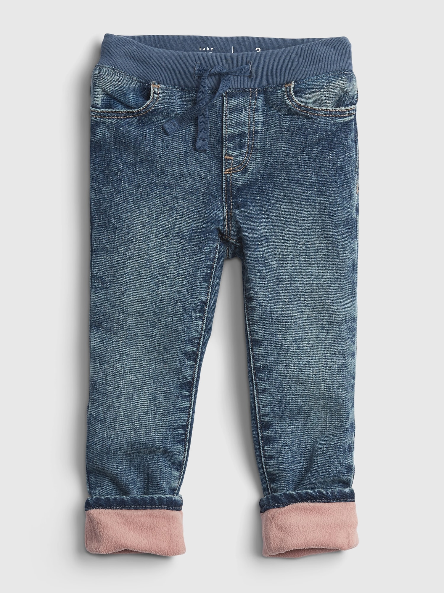 Toddler Skinny Lined Denim Joggers