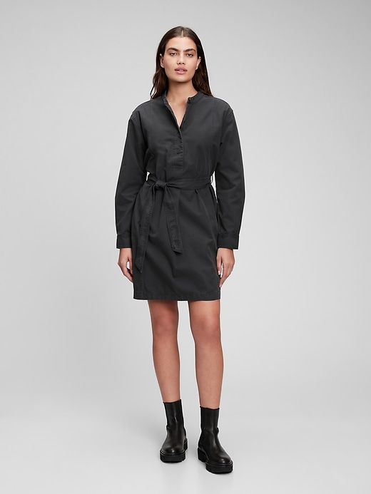 1 of 8 showing, with the color black night of product Utility Mini Dress