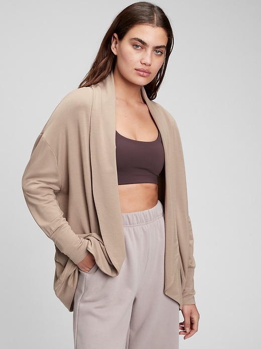 Modal GapFit Wrap-Front Cardigan 