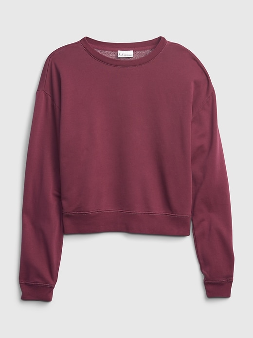 2 of 8 showing, with the color red delicious of product Teen Oversized Crewneck Sweatshirt