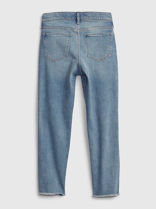 Image number 3 showing, Kids High Rise Pencil Slim Ankle Jeans with Washwell