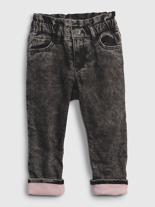 Image number 1 showing, Toddler Lined Pull-On Just Like Mom Jeans with Washwell &#153