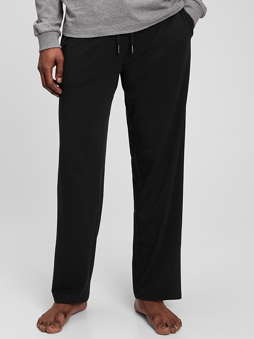 1 of 8 showing, with the color true black of product Adult PJ Pants