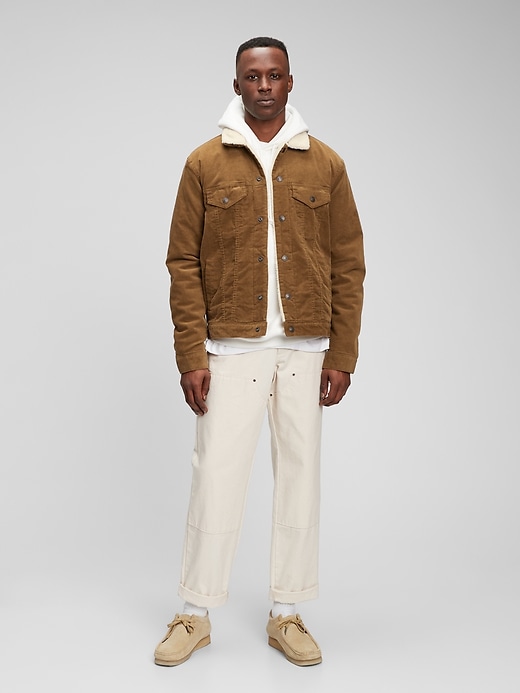 View large product image 1 of 1. Sherpa Corduroy Icon Jacket