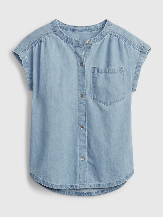 Image number 1 showing, Kids Relaxed Denim Shirt
