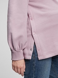 Maternity Side Snap-Button Nursing Sweatshirt