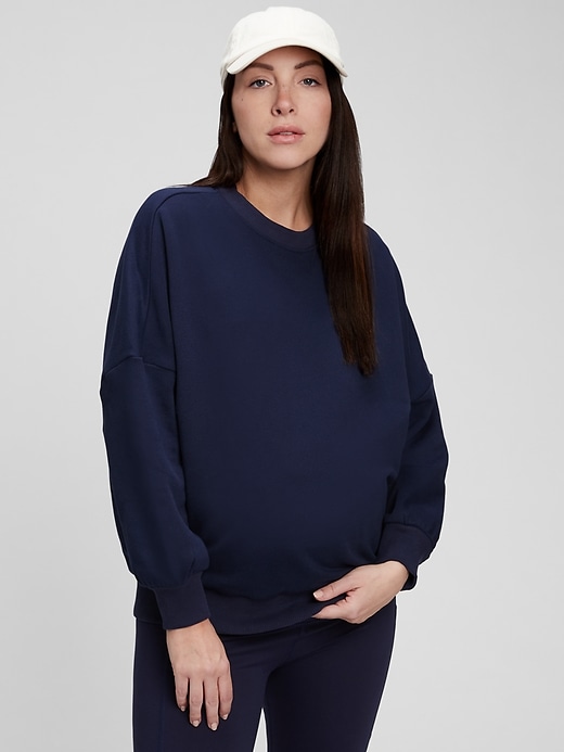 Image number 4 showing, Maternity Crewneck Sweatshirt