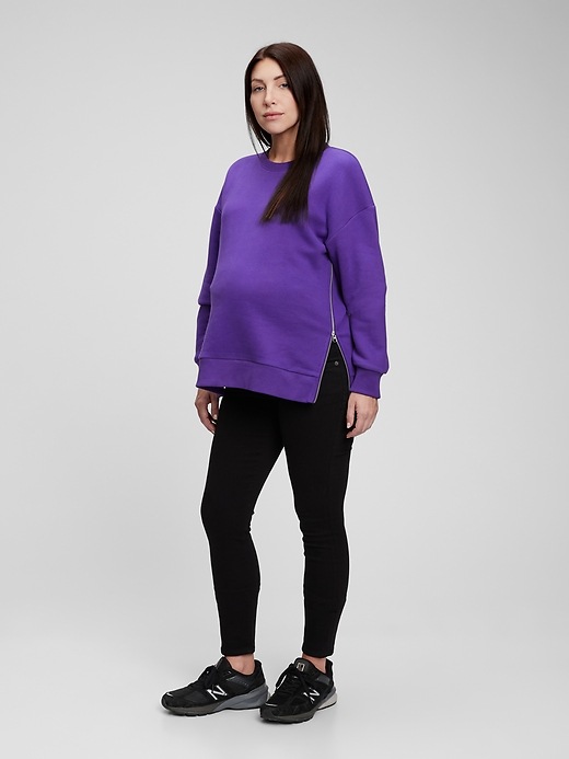 Maternity SideZip Sweatshirt Gap