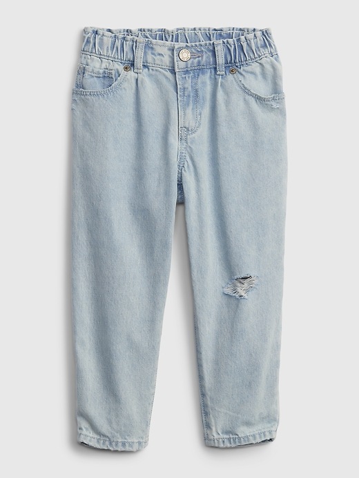 Image number 1 showing, Toddler Barrel Jeans with Washwell