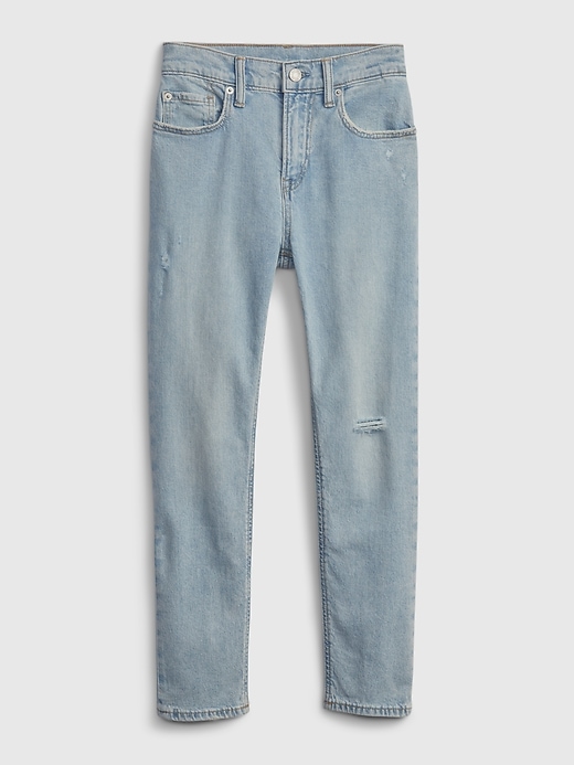 Image number 1 showing, Kids Distressed Easy Taper Jeans with Washwell