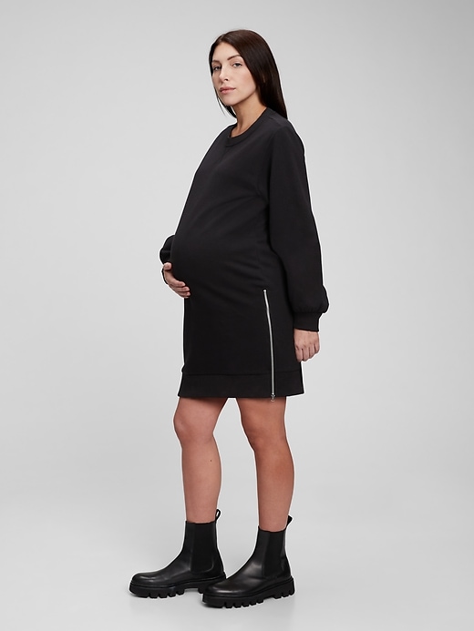 Image number 5 showing, Maternity Sweatshirt Dress