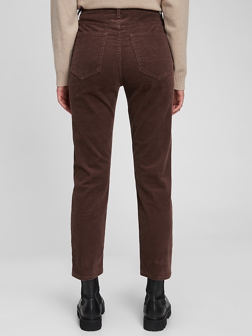 Image number 2 showing, High Rise Vintage Slim Cords With Washwell