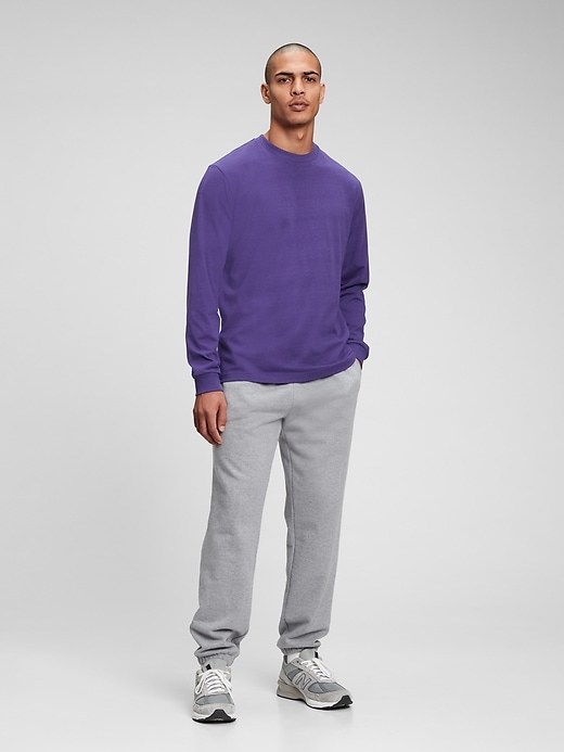 1 of 8 showing, with the color panama purple of product Classic Long Sleeve T-Shirt