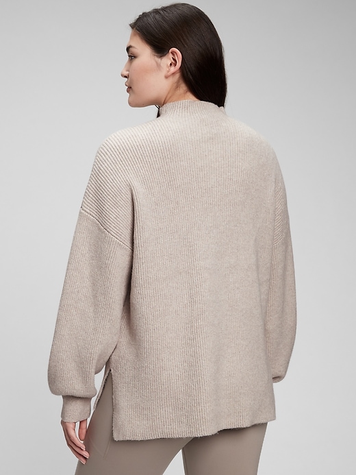 Image number 5 showing, Oversized Funnel-Neck Sweater