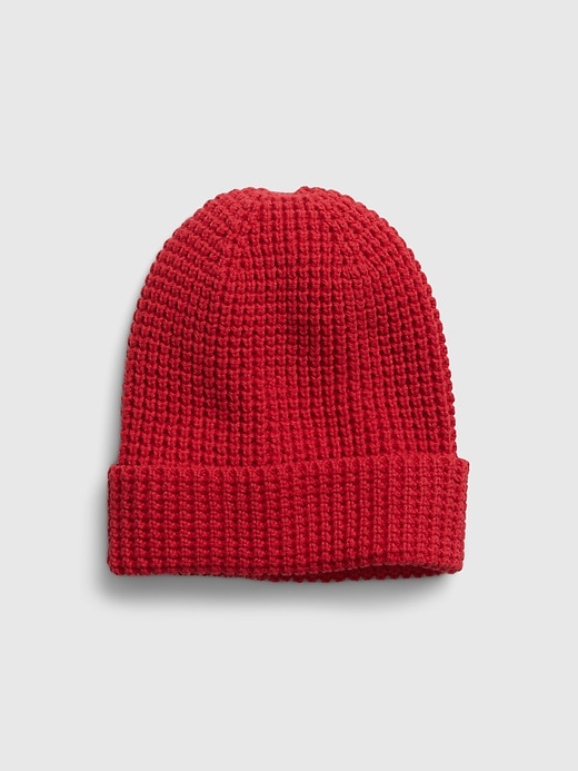 View large product image 1 of 1. Kids Cotton Waffle Beanie