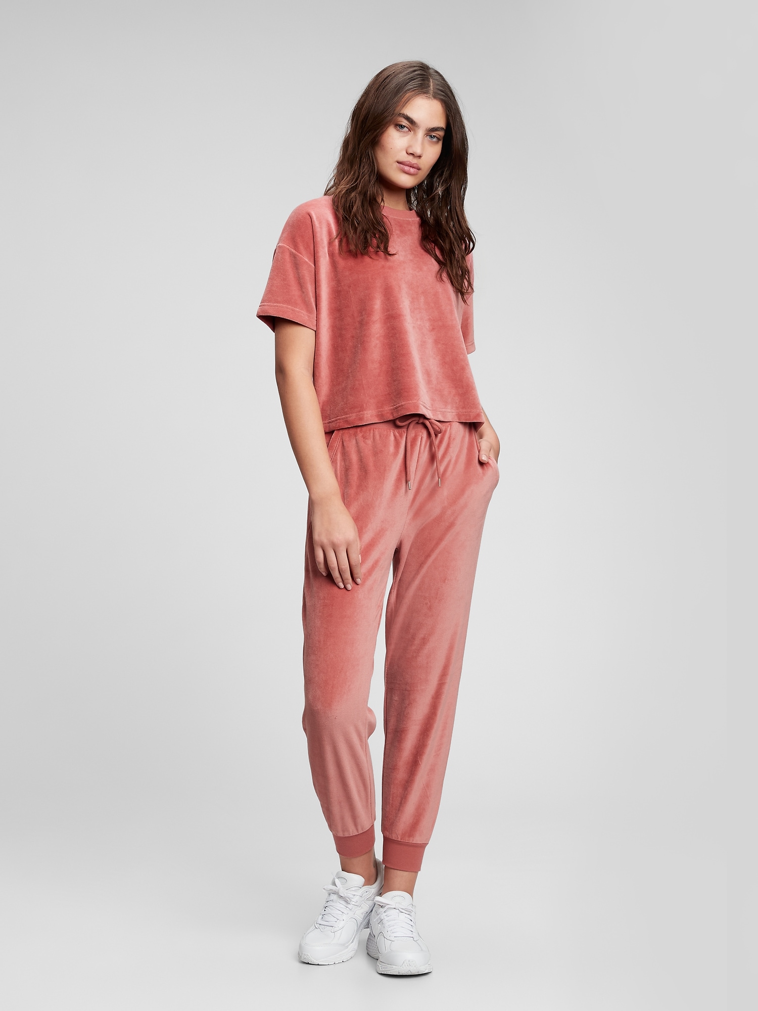 gap velour joggers