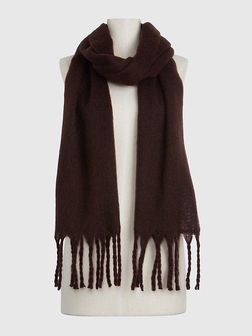 2 of 8 showing, with the color purple eggplant of product Brushed Cozy Scarf