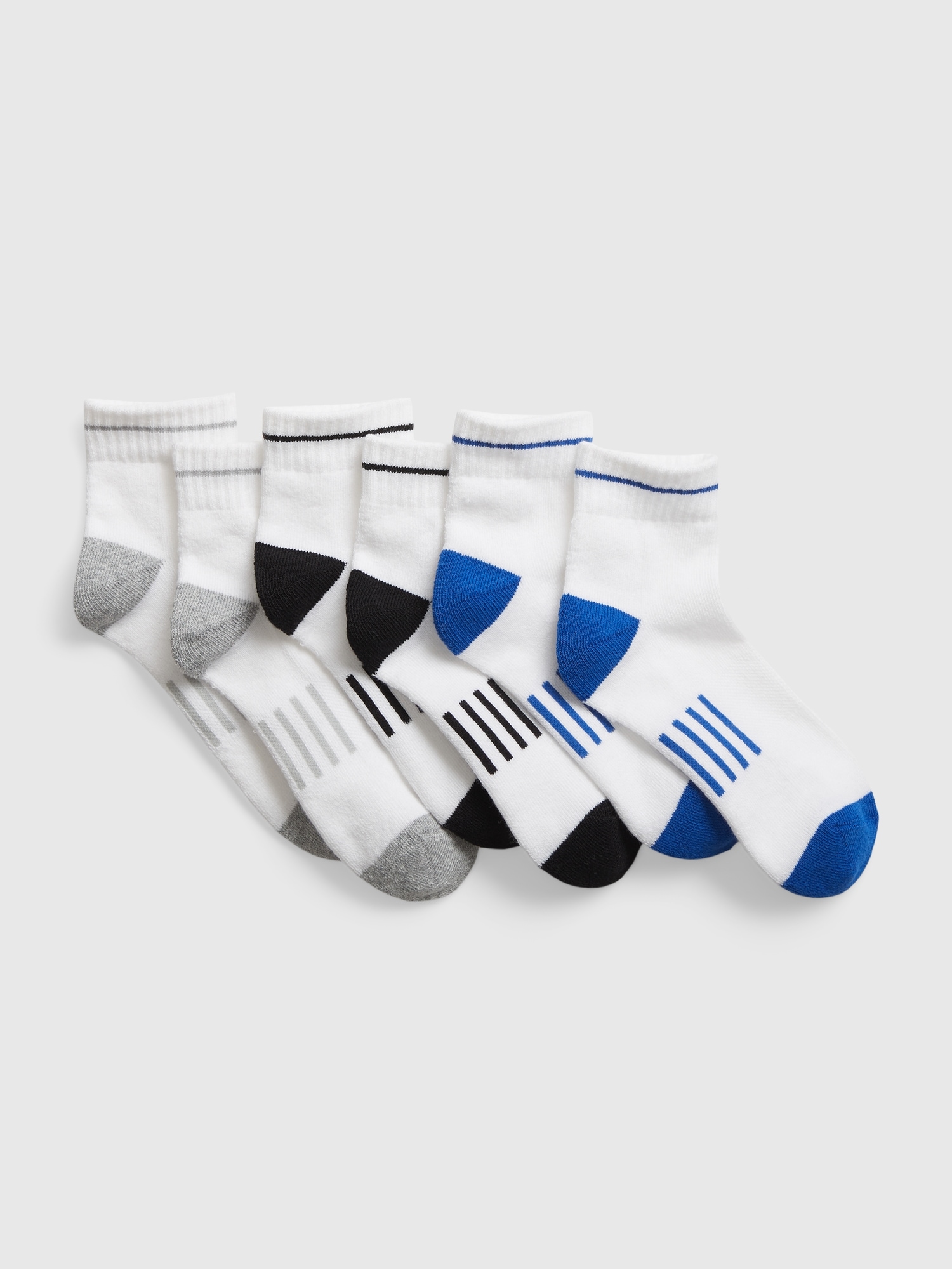 Gap Kids Quarter Crew Socks (3-Pack) multi. 1