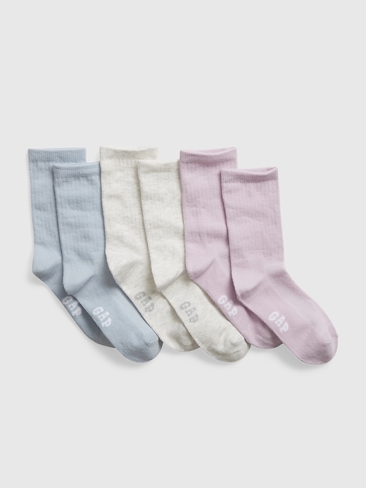 View large product image 1 of 1. Kids Crew Socks (3-Pack)