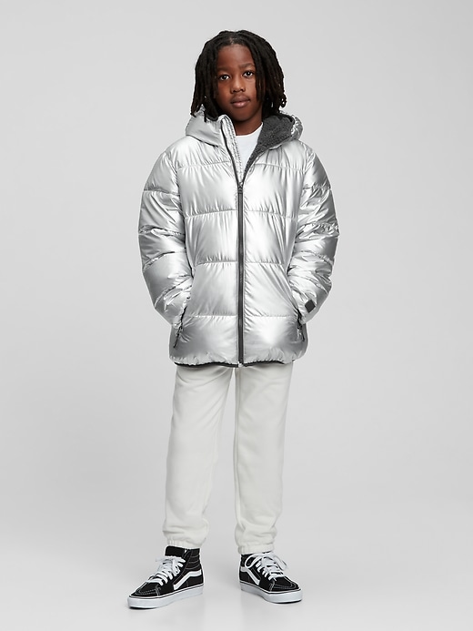 Image number 2 showing, Kids Metallic Puffer