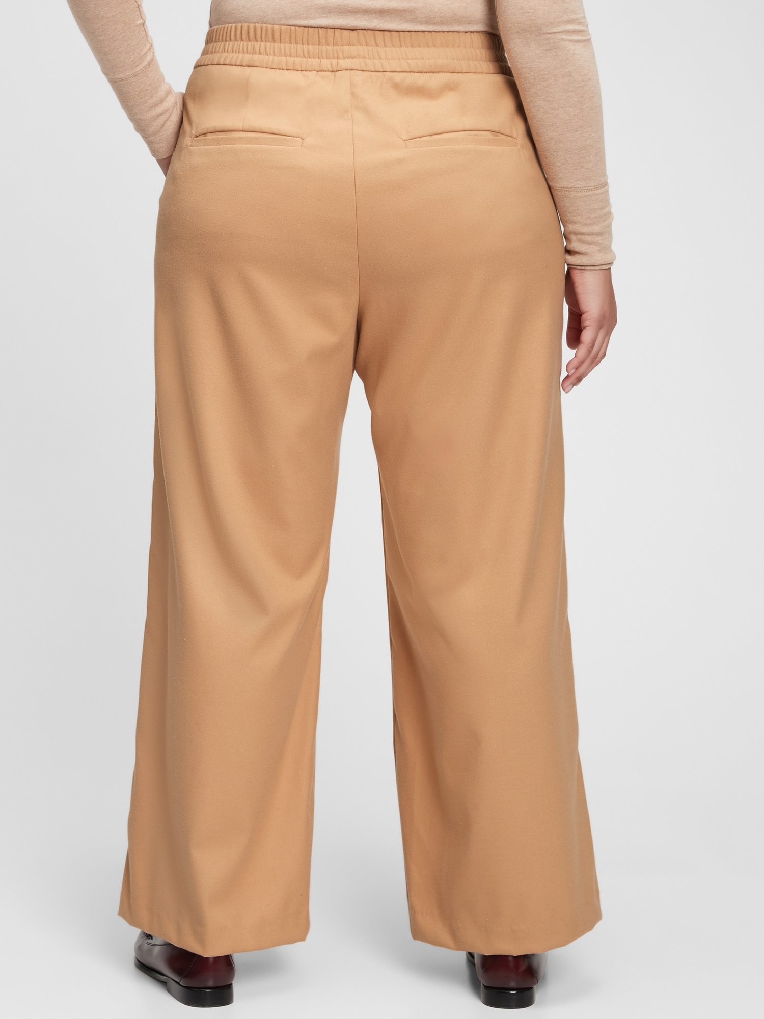 High Rise Recycled Pleated WideLeg Pants Gap