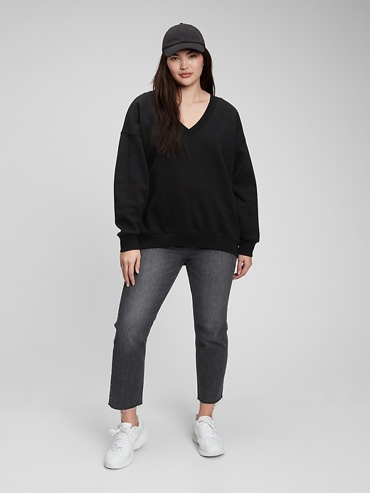 Vintage Soft Relaxed V-Neck Sweatshirt | Gap