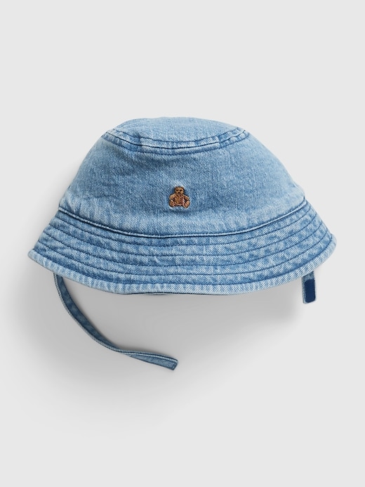 View large product image 1 of 1. Baby Organic Cotton Denim Bucket Hat